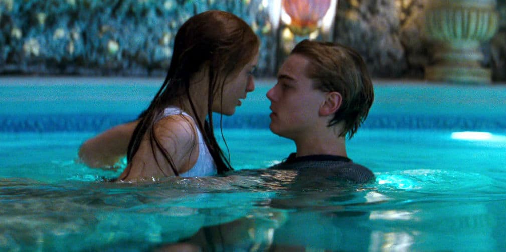 3. Leonardo DiCaprio y Claire Danes (Romeo + Juliet): Danes no soportaba las bromas de DiCaprio. ¡Nooo!