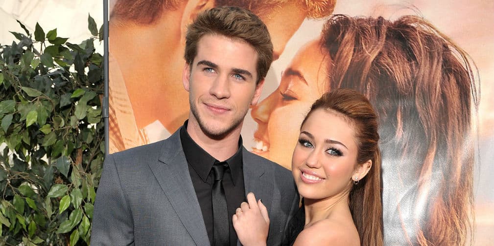 4. Liam Hemsworth y Miley Cyrus: Se enamoraron en el rodaje de The Last Song, en 2010, pero rompieron en 2013.