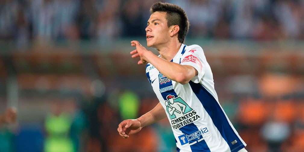 'Chucky' Lozano celebró su gol a la Dragon Ball