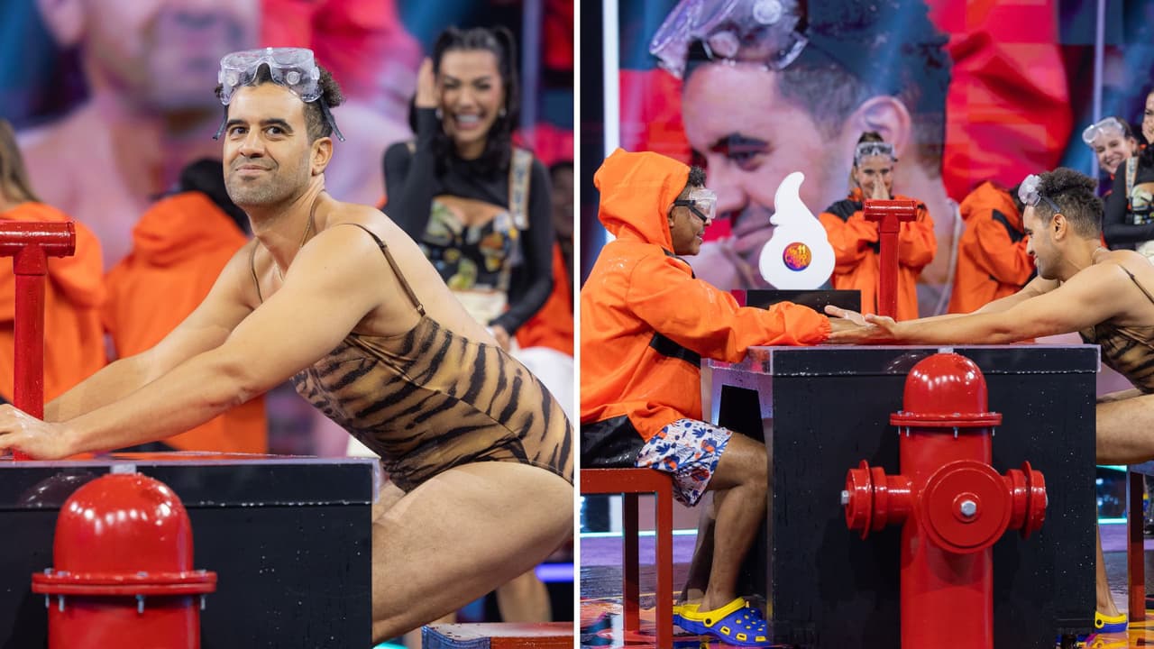 Isaac Salame apareció en traje de baño en Me Caigo de Risa