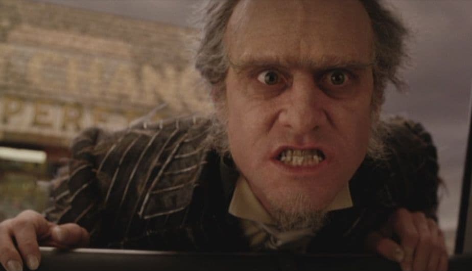 Una serie de eventos desafortunados (2004): Fue el Conde Olaf, un actor que planea quedarse con los bienes de sus sobrinos que acaban de quedar huérfanos.