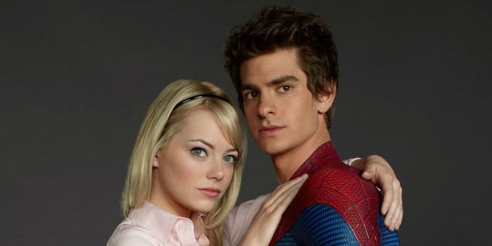3. Andrew Garfield y Emma Stone: La pareja se conoció rodando The Amazing SpiderMan y, rápidamente, se enamoraron.