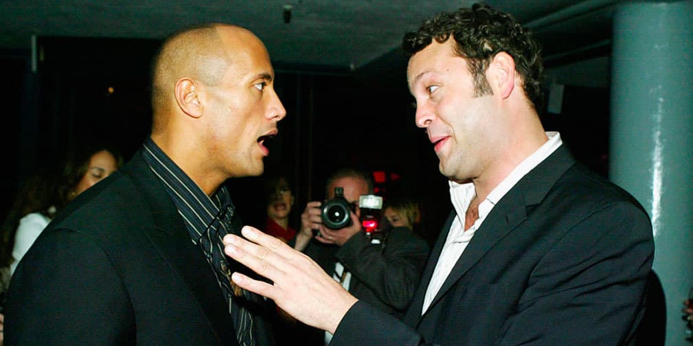 Vince Vaughn y Dwayne Johnson en 'Fighting With My Family'