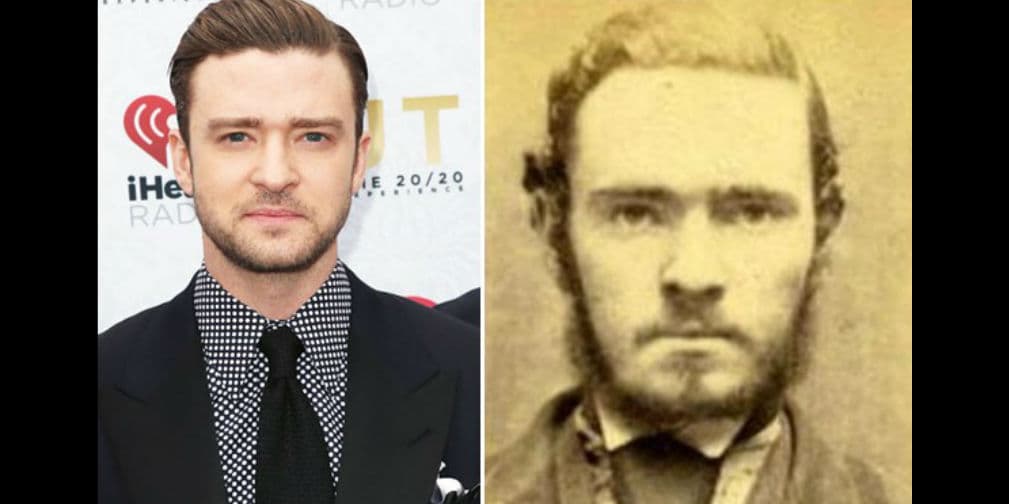 15. Justin Timberlake: El ex de Britney Spears es igualito a un criminal de la década de 1800.