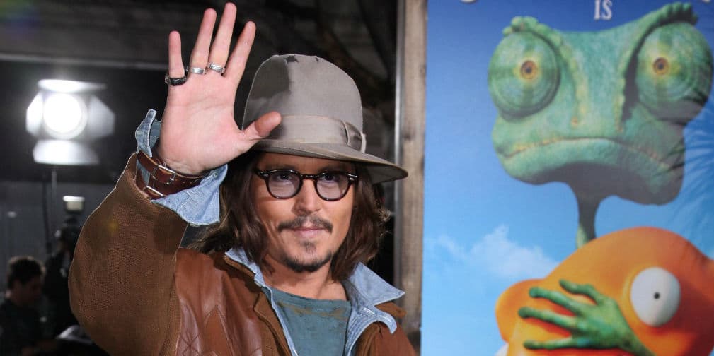 4. Rango (2011): Depp prestó su voz para darle vida a una lagartija que es abandonada en un desierto con personajes un poco raros.