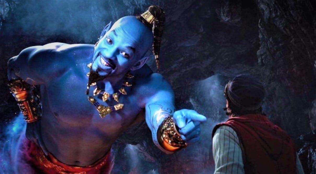 El genio ayuda a ligar a Aladdin en tráiler