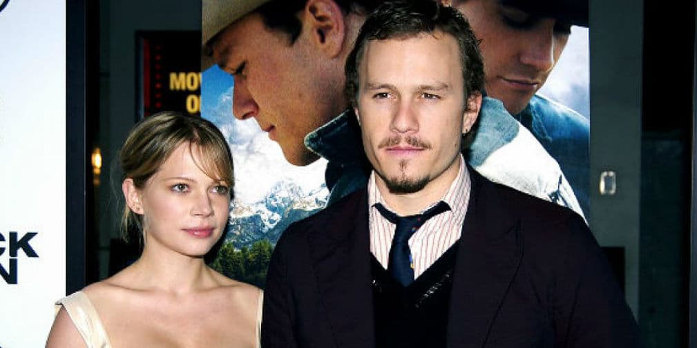 8. Heath Ledger y Michelle Williams: Brokeback Mountain unió a la pareja en 2005, su amor resultó en una hija.