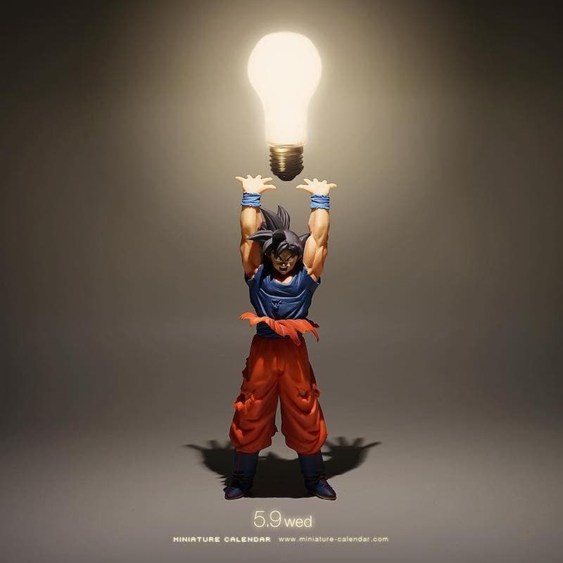 Tatsuya Tanaka, artista japonés, ha usado miniaturas, comida, basura y demás para recrear escenas clásicas de Dragon Ball.