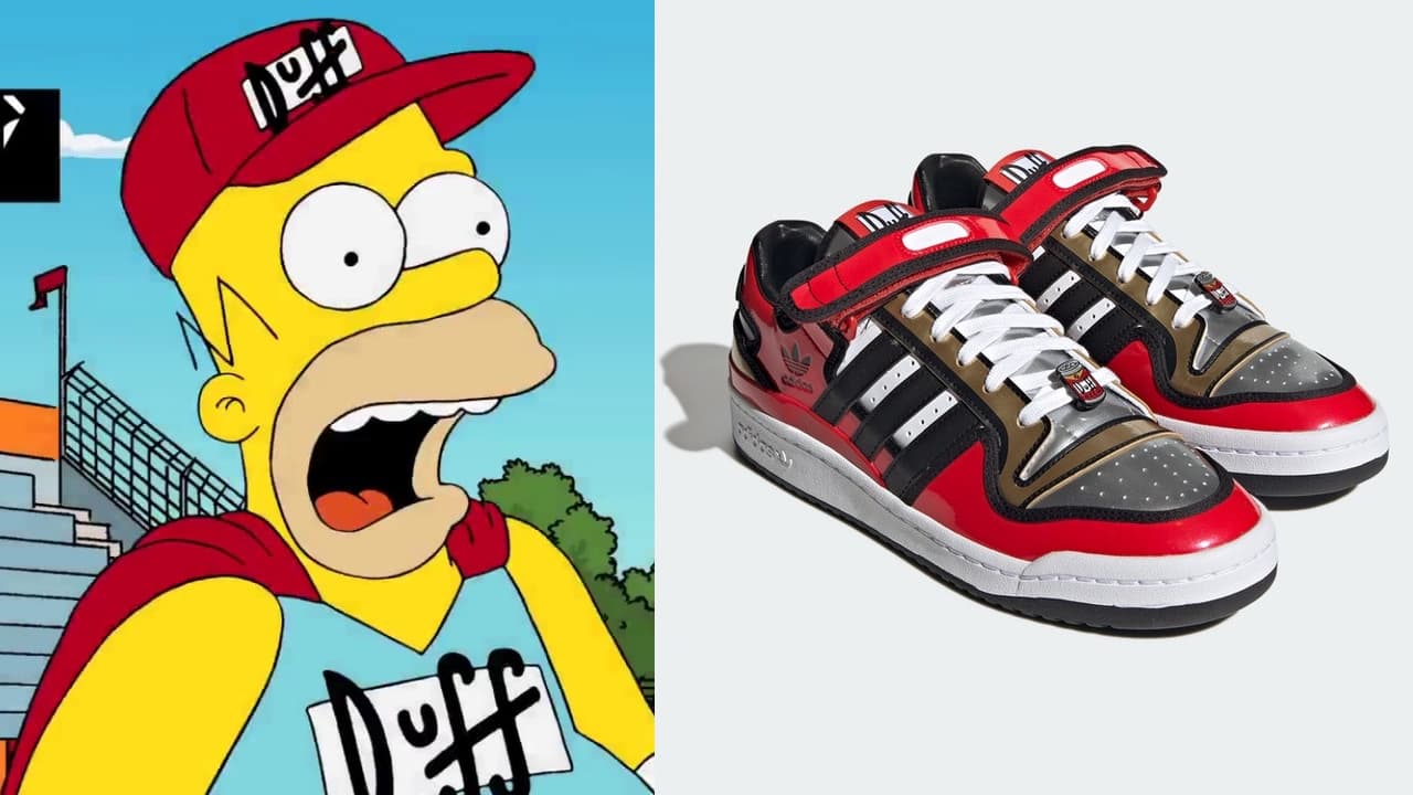 Anda la osa: Este mes llegan a México los tenis de Adidas inspirados en Cerveza Duff