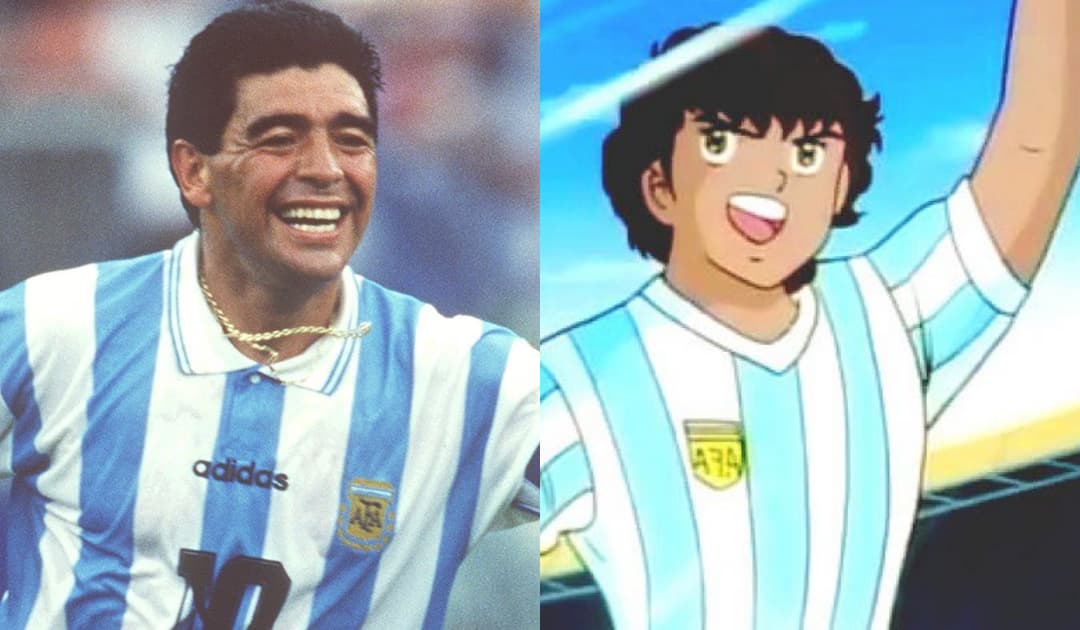 ¿Recuerdas cuando Maradona jugó contra Oliver Atom en Los Supercampeones?