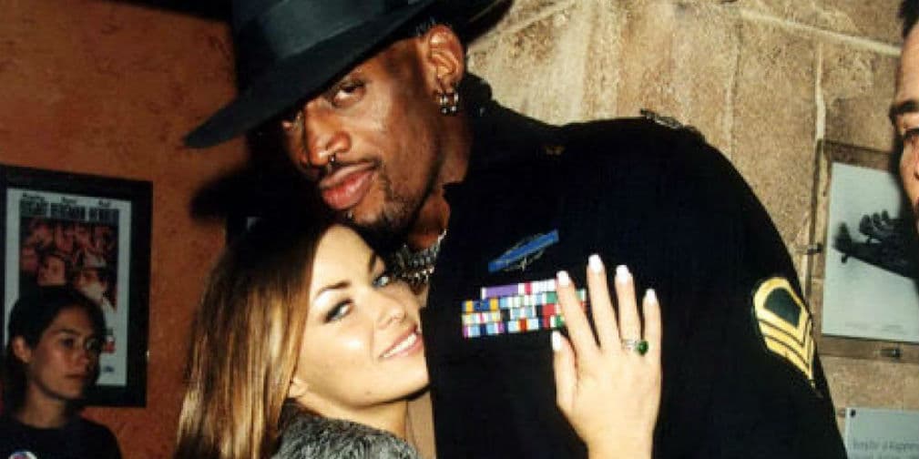3. Carmen Electra y Dennis Rodman: Tuvieron un reality de casados pero se divorciaron después de 9 días.