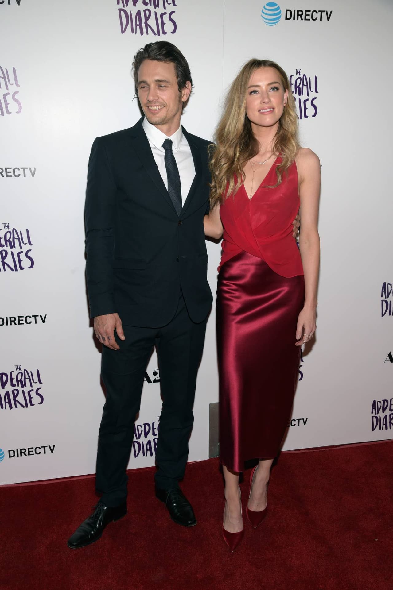 James Franco y Amber Heard en la premier de 'The Adderall Diaires' en abril de 2016.